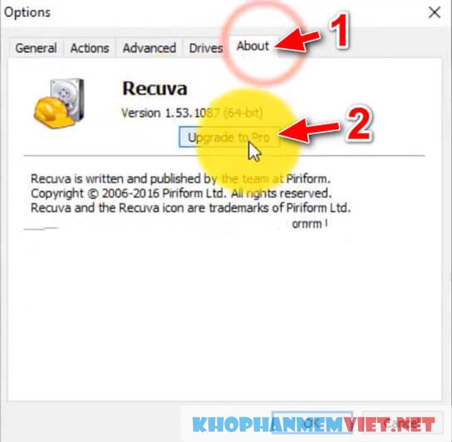Hướng dẫn cài đặt phần mềm Recuva Pro 1.53 miễn phí
