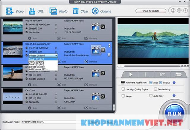 Giới thiệu về phần mềm chuyển đổi video WinX HD Video Converter Deluxe hiện nay?