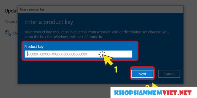 Người dùng cần sử dụng bộ Product Key khi active Win 10 để đảm bảo an toàn