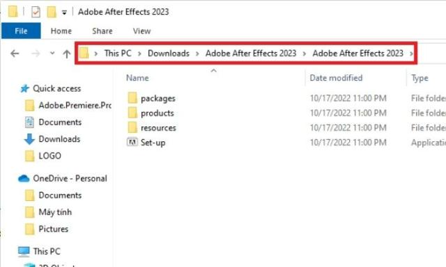 Bạn tiến hành tải file Adobe After Effects 2023